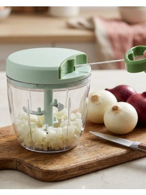 Ucuz Tekno Manuel Ipli Sebze Doğrayıcı Çok Bıçaklı Pratik Mutfak Blenderı