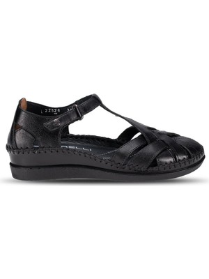 Forelli Larni-Z 22526 Günlük Siyah Kadın Sandalet