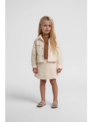 Escabel Kız Çocuk Şort Etek 2660 Krem
