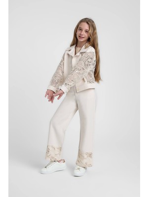 Escabel Kız Çocuk 3 Parça Takım 36130 Bej