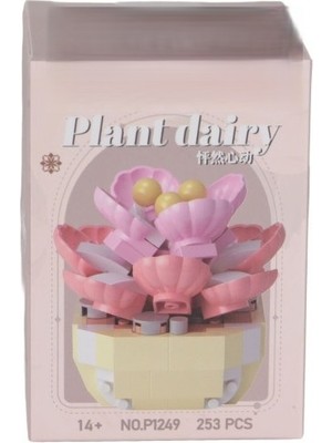 Just Cheap Store P1249 Simülasyon Çiçek Serisi 253 Parça Block Oyuncak