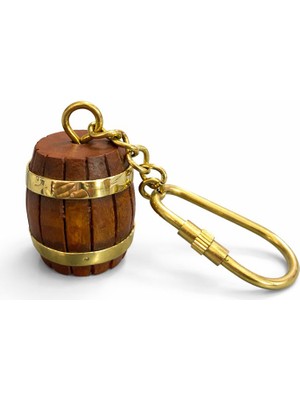 Tekinhediyelik Pirinç Fıçı Anahtarlık 3790C