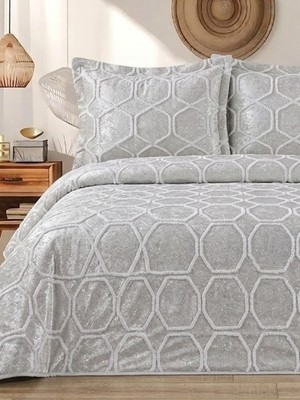 RKT Tekstil Petek Desenli Çift Kişilik Yatak Örtüsü