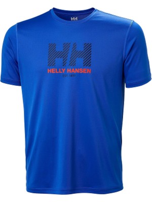 Helly Hansen Helly Hansen Hh Tech Graphıc T-Shırt 2.0 Erkek Mavi Tshirt HHA.49574-HHA.472
