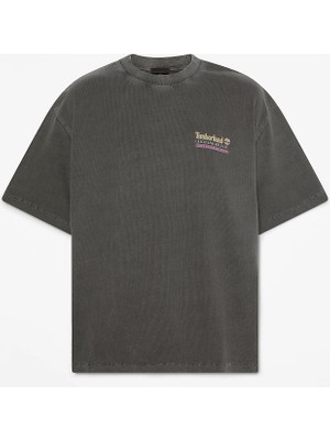Timberland Fly Fishing Graphic Tee Erkek Siyah Tshirt TB0A5N7Z0011
