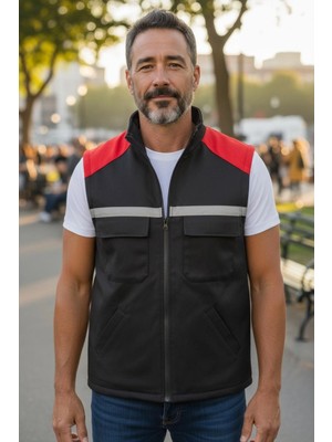 Etifa Tekstil Gabardin Yelek Hafif Rahat Kalıp Çok Cepli Erkek Kadın Outdoor ve Iş Yeleği