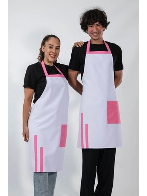 Etifa Tekstil Efes Model Mutfak Önlüğü Leke Tutmaz Profesyonel Aşçı ve Şef Önlüğü Beyaz