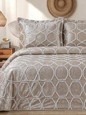 RKT Tekstil Petek Desenli Çift Kişilik Yatak Örtüsü