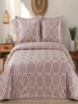 RKT Tekstil Petek Desenli Çift Kişilik Yatak Örtüsü