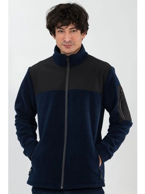 Etifa Tekstil Polar Ceket 280 gr Antipilling Sıcak Tutan Dayanıklı Erkek Outdoor Lacivert