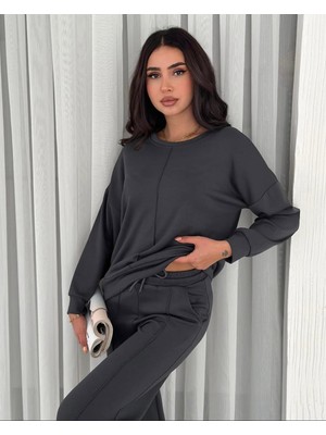 Vogsign Modal Kumaş Çımalı Spor Rahat Kesim Alt Üst Eşofman Takımı