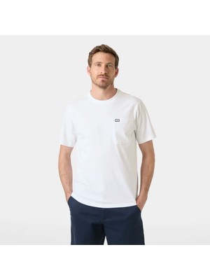 Helly Hansen Helly Hansen Hudson T-Shirt Erkek Beyaz Tshirt HHA.54530-HHA.001