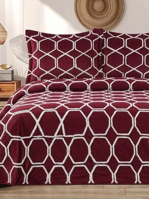 RKT Tekstil Petek Desenli Çift Kişilik Yatak Örtüsü