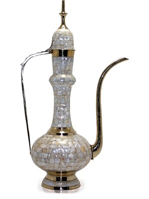 Tekinhediyelik Pirinç Sedefli Ibrik 75 cm KSK134