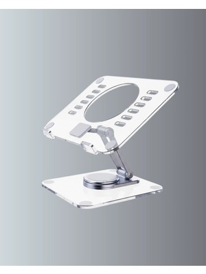 Moresun Buğz Ayarlanabilir Şeffaf Tablet Standı Kaymaz Silikon Tabanlı - Buğz