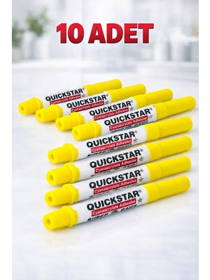 Moresun Buğz Quickstar Japon Yapıştırıcı 3g Süper Glue Siyanoakrilat Hızlı Yapıştırıcı 10 Adet