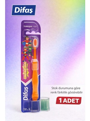 Moresun Buğz Difaş Kids Çocuk Diş Fırçası Koruyucu Kapaklı Yumuşak Kıllı 1 Adet
