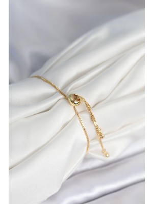 Moresun Buğz Yıldız Model Asansörlü Gold Renk Kadın Bileklik - Buğz