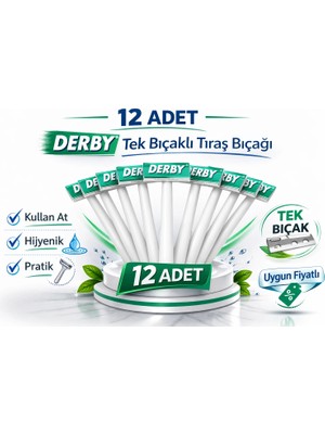 Moresun Buğz Derby Tek Bıçaklı Tıraş Bıçağı Avantajlı Paket Seçenekleri 12 Adet