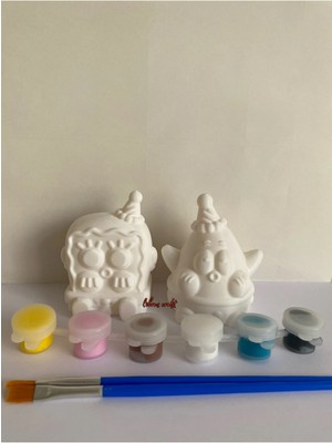3DreaMaker 3D Ikili Sevgiliye Çocuklara Hediyelik Eğlenceli Aktivite Boyama Seti