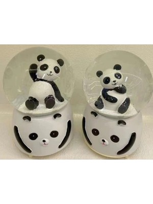 Esranın Dünyası Siyah-Beyaz Panda Kar Küresi Büyük Boy