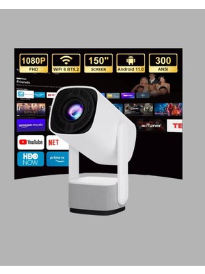 Moresun Buğz 720P Hd Projeksiyon Cihazı – Uzun Ömürlü Ampul, Canlı Renkler ve Evde Sinema Keyfi - Buğz