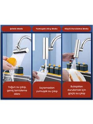 3 Adet Knitex Şelale Musluk Başlığı