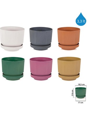 Aesco 3no Saksı 3.3lt 1 Adet ROYALEKS-S282