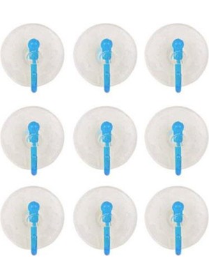 Aesco 9'lu Eko Vantuz Askı Şeffaf 2,5 cm ROYALEKS-SF-855