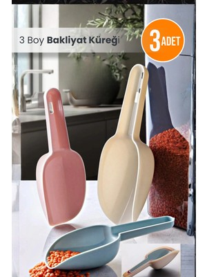 Orvila 3 Adet Baharat ve Bakliyat Küreği Plastik Malzemeden Yüksek Performanslı Kullanım