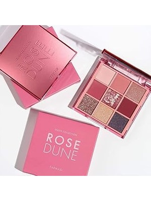 Indispensablely Farmasi Dune 9 Yüksek Pigmentli Tonlu Göz Farı Paleti Çok Yönlü Göz Farı Paleti Pembe Ebegü