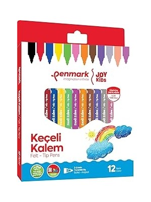 Indispensablely Penmark Süper Yıkanabilir Keçeli Kalem 12'li