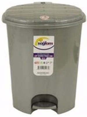 2 Adet Sağlam 3 Nolu Düz Pedallı Çöp Kovası 16 L