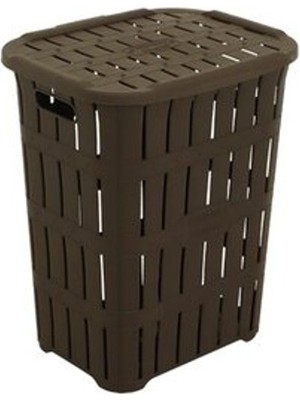 1 Adet Sağlam Bambu Kirli Çamaşır Sepeti 45 L