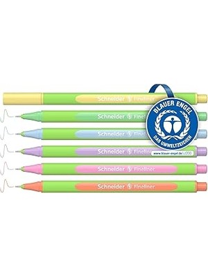 Indispensablely Schneider Line-Up Fi̇ber Uç Klm 0,4 Pastel 6li Set 191085
