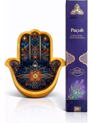 Dekoratif Fatma Ana Eli Tütsülük – Mandala Desen | Hediye Paçuli Tütsü Çubukları