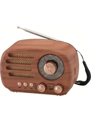 Moresun Buğz Ahşap Retro Radyo