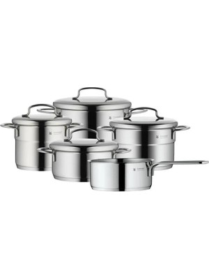WMF Mini Çelik Tencere Seti 5 Parça Inox Derin Tencere 20 cm Çelik Kaplama ile Dayanıklı Tasarım