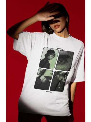 Sevbano Tasarım Justin Bieber Şarkıcı Baskılı Unisex Oversize Tişört