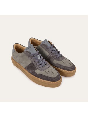 Bağcıklı Nubuk Sneaker Ayakkabı