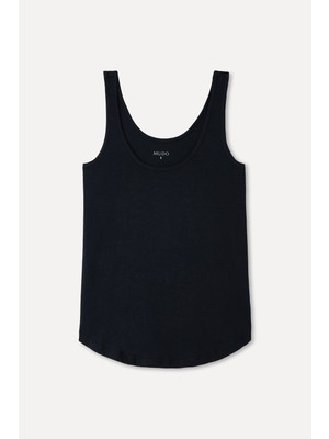 Fıtted U Yaka Atlet