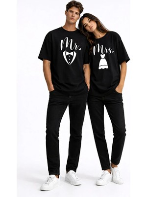 Nevermind Sevgili Kombini Mr Mrs Çift Tişört Evlilik Nişan Söz Balayı Partner Kombin Seti