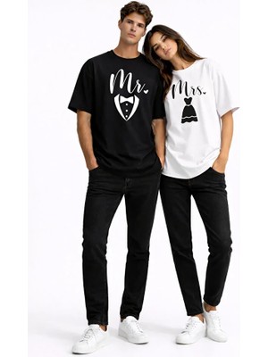 Nevermind Sevgili Kombini Mr Mrs Çift Tişört Evlilik Nişan Söz Balayı Partner Kombin Seti