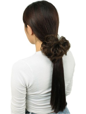 Ronanna Lı Lastikli Topuz Toka / Kumral