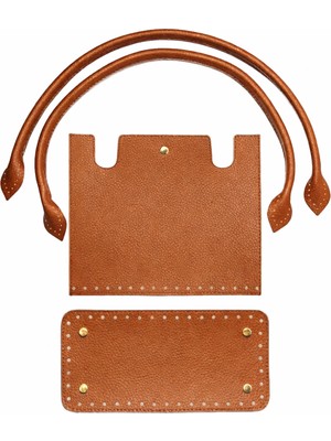 Memur Çanta Taba Örgü Kiti Kapak,taban, Penguen Askı 25X21CM