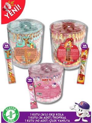 Sweeto Asetat Kutu Mini Paket Seti 3'lü