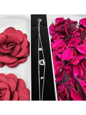 Victoria 925 Ayar Gümüş Yonca Figürlü Zarif Bileklik