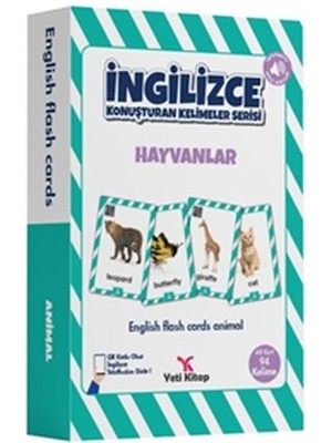Lisinya Ingilizce Kelime Kartları - Hayvanlar
