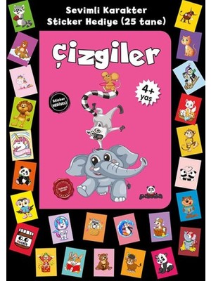 Lisinya Stickerlı 4+ Yaş Çizgiler