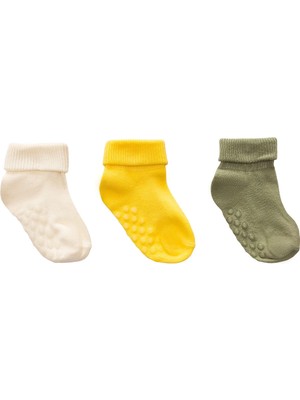 Hellobaby Erkek Bebek 3lü Kıvrık Çorap